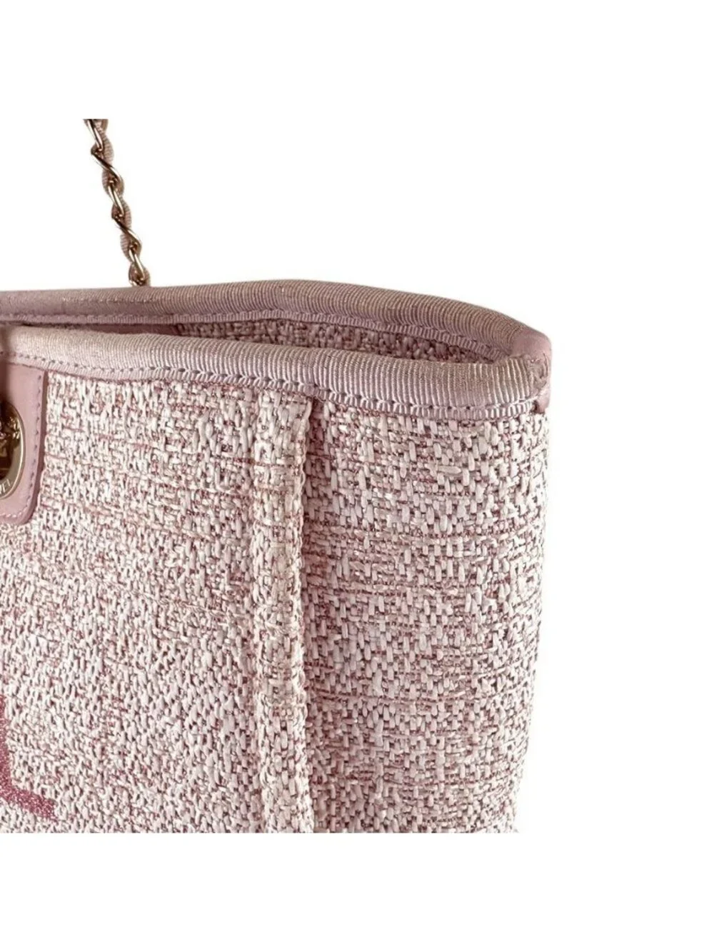 ★SOLD★ Chanel Shoulder Bag Deauville MM - Picture 7 of 10